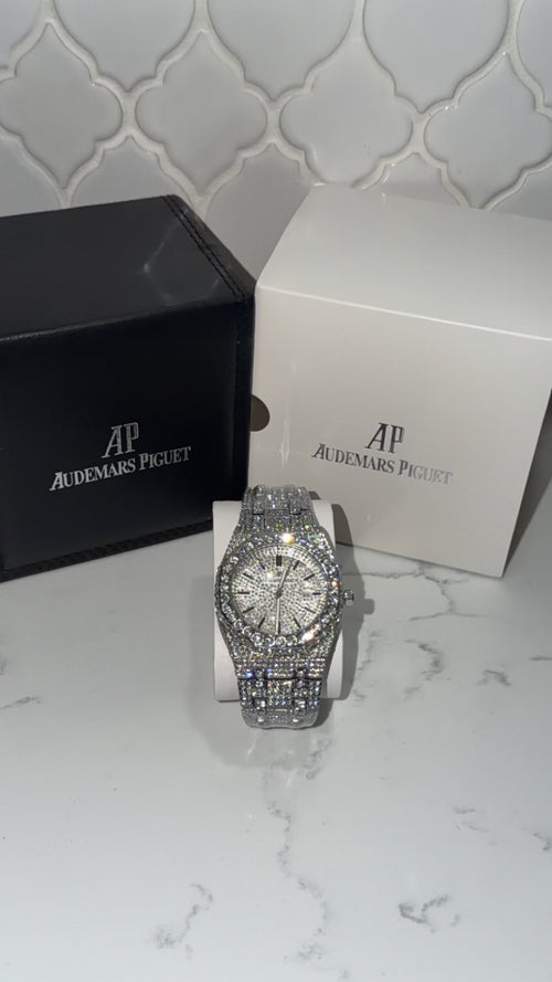 AP Royal oak VVS moissanite iced out