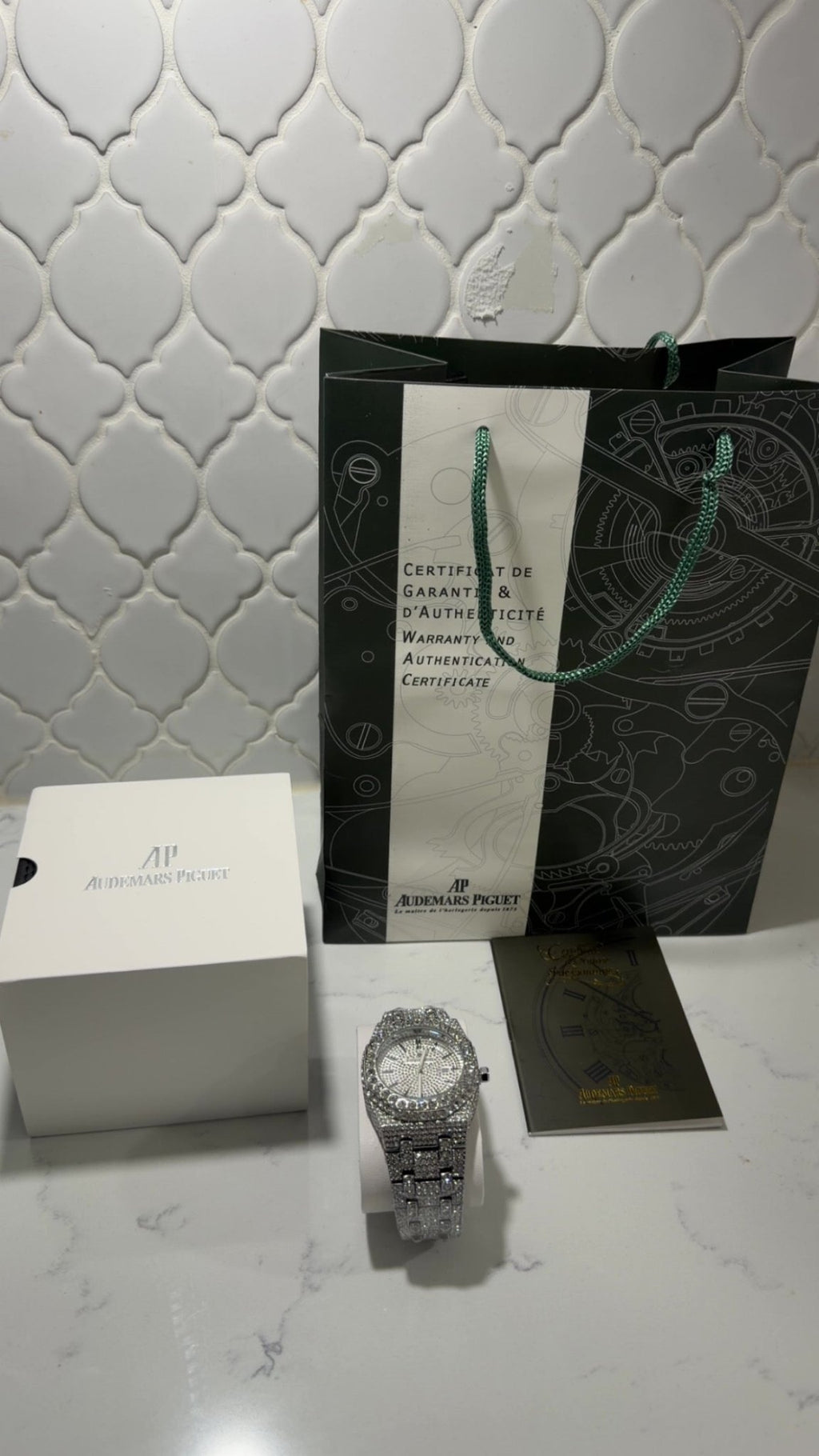 AP Royal oak VVS moissanite iced out