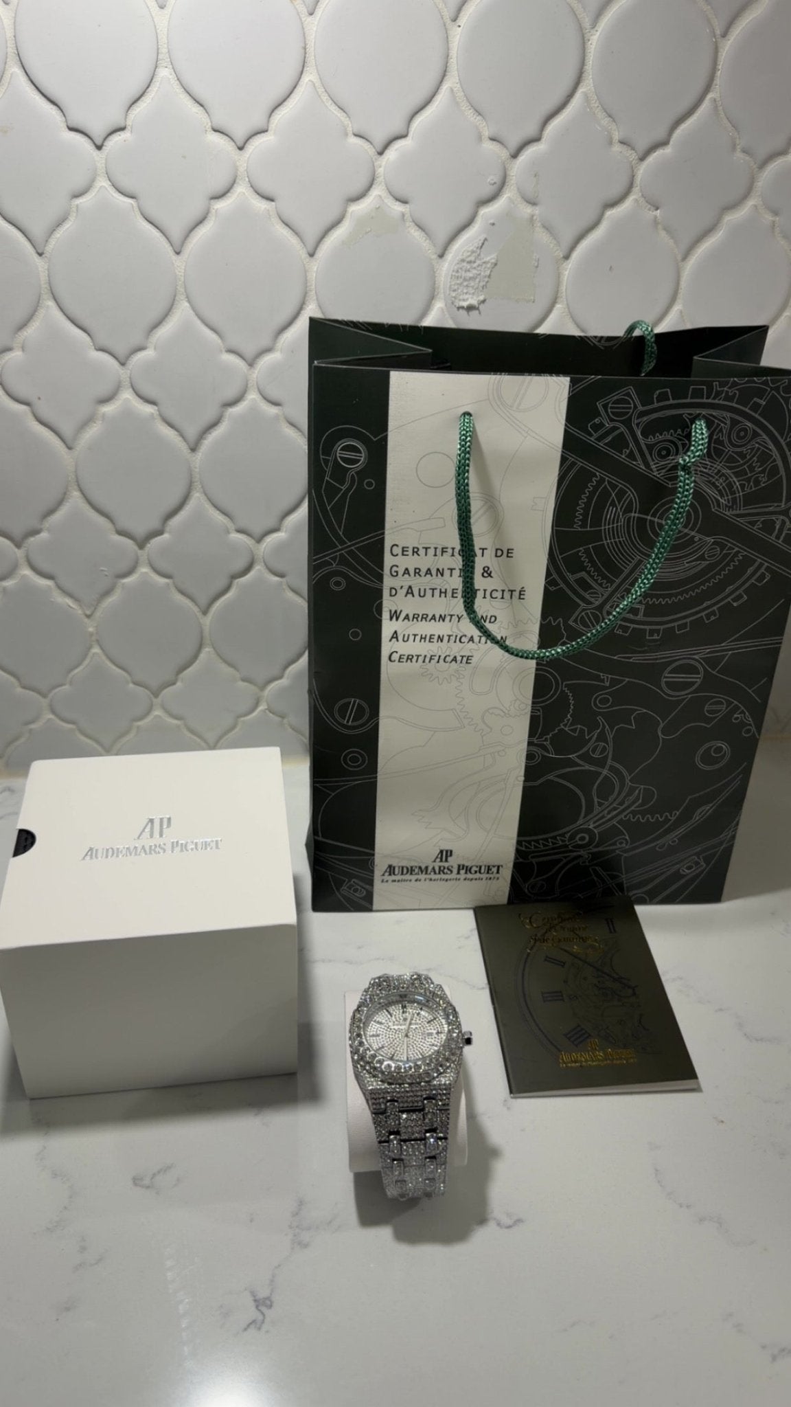 AP Royal oak VVS moissanite iced out