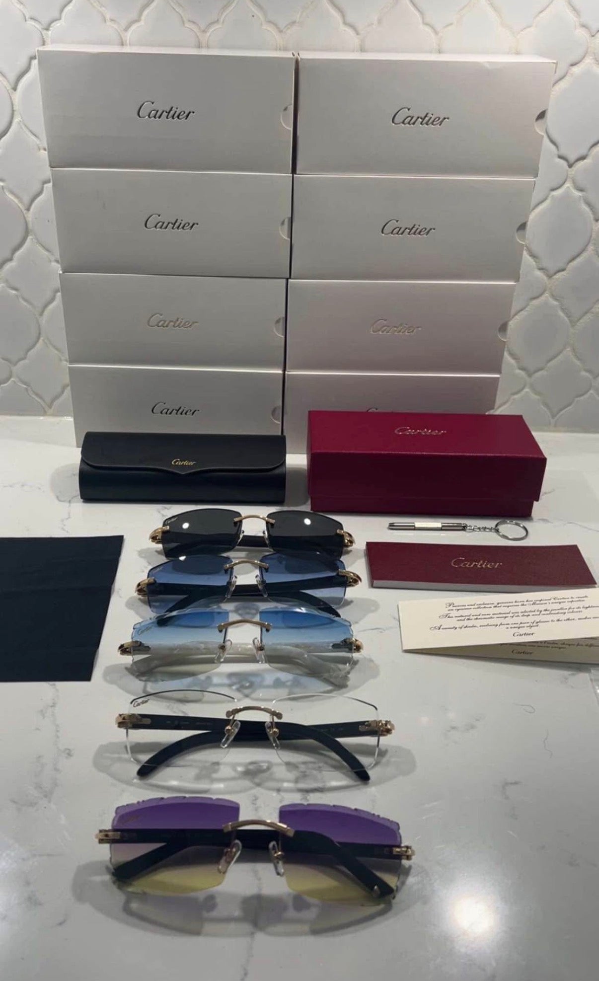 Cartier Genuine Buffalo Horn glasses