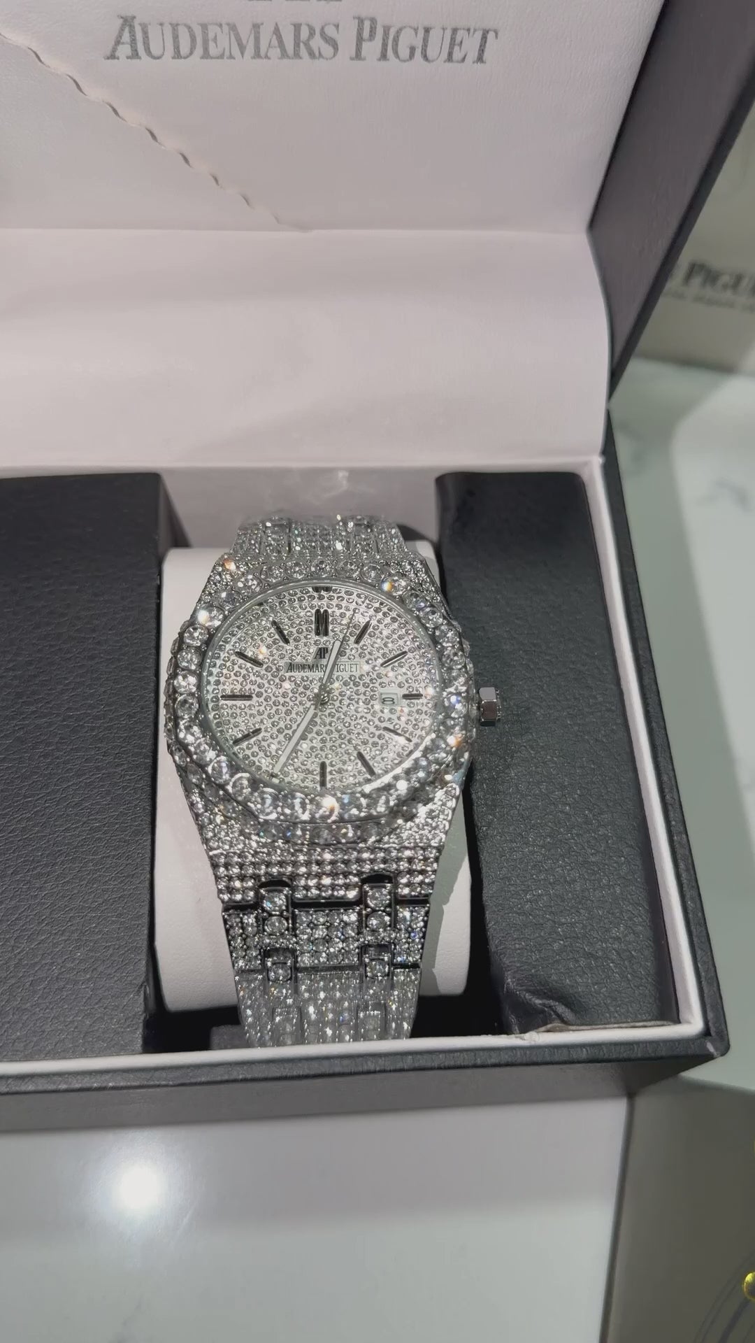AP Royal oak VVS moissanite iced out